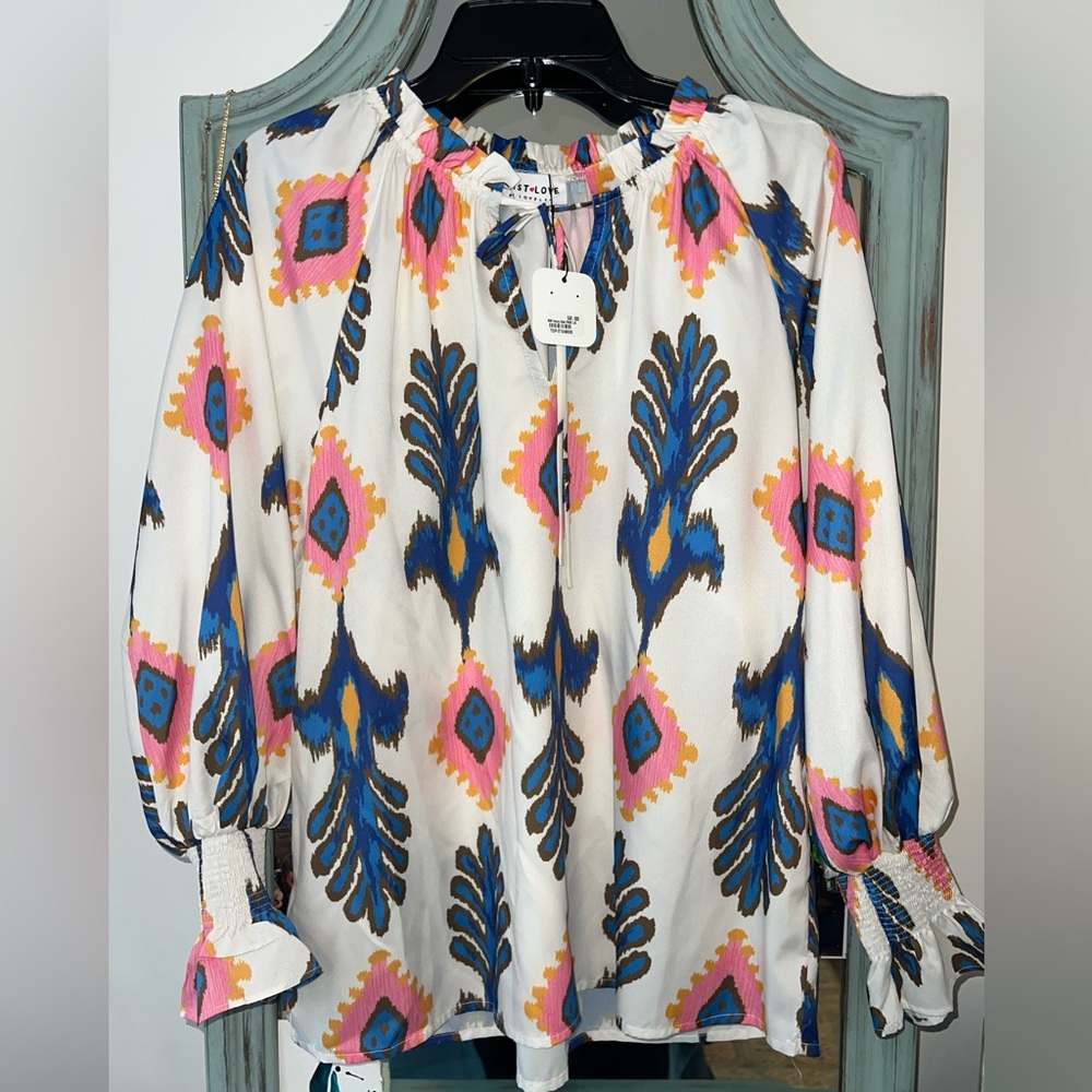 Women's Multicolor Patterned Top
